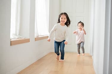 伸び伸びと子育てができる